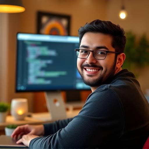 Foto de Carlos Henrique Souza, instrutor de Node.js da CodeCrafters Brasil, dando uma aula online