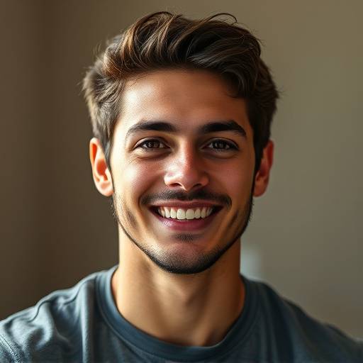 Foto de Lucas Santos, ex-aluno da CodeCrafters Brasil, sorrindo