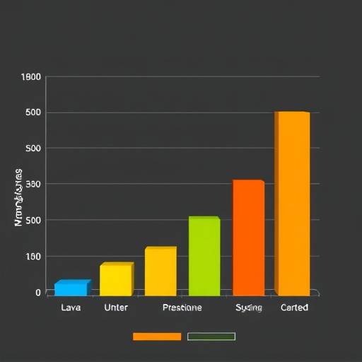 Gráfico de barras mostrando o nümero de alunos que alcanäaram diferentes níveis de proficiência em Java após a conclusão do curso